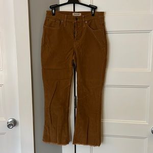 Madewell cut off Cali Demi Boot Corduroys
